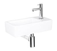 Helios Porzellan Ensemble de lave-mains blanc 36x18x8 cm