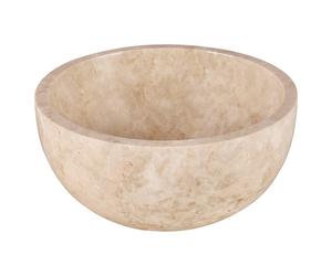 Differnz LODI Vasque à poser - 38cm - poli pierre naturelle - beige 36.102.46