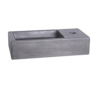 Differnz Ravo Lavabo pour WC Béton gris foncé 38.5 x 18.5 x 9 cm 38.005.35