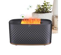 Diffuseur à Flamme | Lumière LED 7 Couleurs Rechargeable USB - Effet Flamme pour Méditation Relaxation Sommeil Salon Salle de Bain Yoga Studio Spa,pour Maison Bureau Voiture Dormoir Voyage Salon Salle