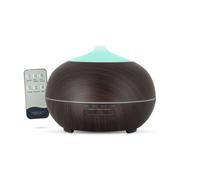 Diffuseur Aromathérapie 3 En 1 Fonction Ionisateur Brumisateur Finition Bois Foncé