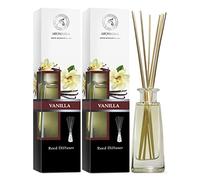 Diffuseur Arôme Vanille 2x100ml - Set de Bâtonnets d'Huile Essentielle - Parfums Ambiance