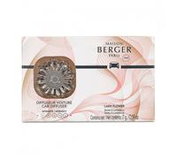 Maison Berger Diffuseur Voiture Parfumé - Clip Métal 4,5 cm avec Recharge Incluse, Fabrication Française - Clip Grille Aération - Jusqu’à 4 Semaines de Diffusion (Corali Lady Flower)
