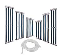 Diffuseur d’air japonais pour bassin et aquarium - Aérateur submersible en caoutchouc, silencieux et haute efficacité-Idéal pour élevage de poissons,étangs,systèmes hydroponiques (2 Rangée / Ø80cm)