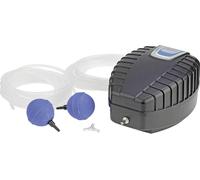 Diffuseur d'air pour étang - Pompe à oxygène - Entretien de l'étang - Alimentation en oxygène puissante - 500 L/h - Noir