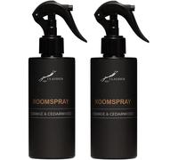 Diffuseur d'ambiance 300 ml, lot de 2, parfum orange doux et cèdre, idéal pour le salon