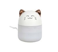 Diffuseur d'ambiance Chat Led Kawaii Blanc
