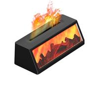Diffuseur d'aromathérapie, humidificateur à charbon rétro en forme d'étagère, sûr avec lampe ultrasonique, humidificateur d'air pour confort de la maison, salon