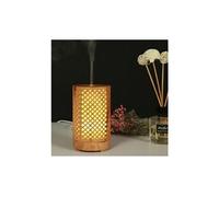 Diffuseur d'arôme de grain bois 100ml humidificateur d'atomisation veilleuse colorée - jaune G