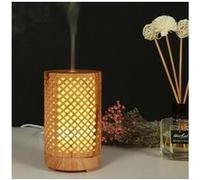 Diffuseur d'arôme de grain bois 100ml humidificateur d'atomisation veilleuse colorée - jaune G
