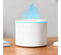 Diffuseur d'arôme, effet de flamme, diffuseur d'aromathérapie pour huiles essentielles, humidificateur, lampe à odeur électrique, lumière chaude, diffuseur pour la maison, le bureau ou le yoga
