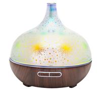 Diffuseur d'arôme Emotion LED lumière d'ambiance aspect bois changement de couleur