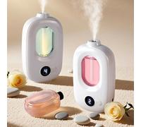 Diffuseur d'arôme intelligent rechargeable, diffuseur de parfum à minuterie automatique pour hôtel, chambre à coucher, salle de bain, rafraîchisseur d'air et éliminateur d'odeurs 1 flacon de parfum (J