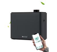 Diffuseur d'arômes avec contrôle via application et panneau, capacité de 1000 ml, couleur noire