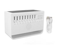 Diffuseur d'arômes avec effet de flamme & bruit blanc - Diffuseur de parfum d'ambiance USB avec fonction lumineuse & sonore pour la maison & le bureau