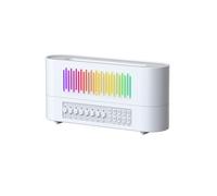 Diffuseur D'Arômes avec Haut-Parleur , Diffuseur D'Huiles Essentielles, Effet Flamme Vacillante, 260 Ml, Bruit Blanc et Humidificateur A