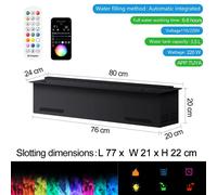 Diffuseur d'arômes - Cheminée à vapeur d'eau - Humidificateur - Radiateur décoratif - Vase d'ambiance - 800 mm