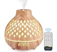 Diffuseur d'arômes électrique à ultrasons 400 ml pour le yoga à domicile, en bois