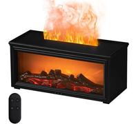 Diffuseur d'arômes élégant Azomor avec fonction flamme et lumière, pour la maison et le bureau