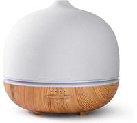 Diffuseur d'arômes en céramique avec humidificateur à ultrasons 500 ml, blanc