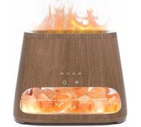 Diffuseur d'arômes et lampes de sel avec effet flamme, 3 niveaux de luminosité, 150 ml