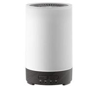 Diffuseur d'arômes - Humidificateur à ultrasons 150 ml - Très silencieux - Veilleuse tamisée - Alimentation USB 5 V - Pour la chambre à coucher et le bureau - Gris