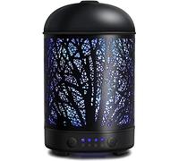 Diffuseur d'arômes, humidificateur à ultrasons, design en bois fait main, 7 couleurs changeantes, pour les enfants, pour le yoga, pour un usage domestique