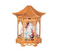 Diffuseur D'arômes Pavilion D'inspiration Zen Veilleuse - Diffuseur D'huiles Essentielles 160 Ml 2 Modes De Brume | Humidificateur De Jardin Zen Japonais - Convient Pour Le Yoga, La Méditation, Le