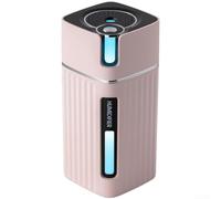 Diffuseur d'Aromes Portable USB 300ml pour Maison(C) | Design compact USB, compatible powerbank pour voiture, plastique , rose