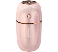 Diffuseur d'Aromes Portable USB 300ml pour Maison(E) | Design compact USB, compatible powerbank pour voiture, plastique , rose