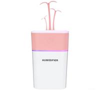 Diffuseur d'Aromes Portable USB 300ml pour Maison(K) | Design compact USB, compatible powerbank pour voiture, plastique , rose