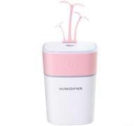 Diffuseur d'Aromes Portable USB 300ml pour Maison(N) | Design compact USB, compatible powerbank pour voiture, plastique , rose