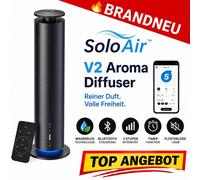 Diffuseur d'arômes SoloAir™ V2 sans eau, télécommande Bluetooth, parfum intelligent Pro