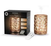 Diffuseur de brume en cuivre et lumière, 3 intensités lumineuses, télécommande
