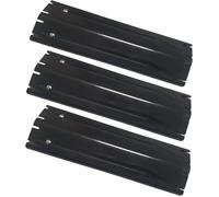 Diffuseur de chaleur pour barbecue à gaz de rechange universel réglable en acier inoxydable céramique noir grille couvre-brûleur