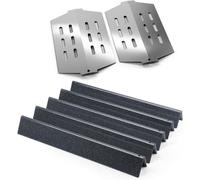 Diffuseur de chaleur pour barbecue au gaz avec boutons de contrôle frontaux - Compatible avec les modèles Weber Genesis E/S-310, 320, 330 - Pièces de rechange : 7621, 7620, 7622 - Protégez votre barbe