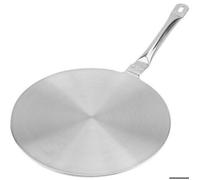 Diffuseur de chaleur pour plaques à induction 20 cm - Acier inoxydable - Poignée résistante à la chaleur - Compatible cuisinières