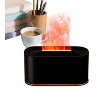 Diffuseur de flamme d'aromathérapie de 220 ml - Machine à parfum de lumière LED 7 couleurs, sortie de brume silencieuse | Cheminée pour chambre à coucher, salon, propriétaires, bureau, appartement