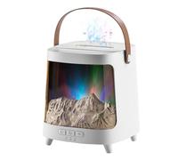 Diffuseur de flamme - Humidificateur avec lumière 7 couleurs - Machine d'aromathérapie de 200 ml - Silencieux avec télécommande et minuterie pour salon, bureau, chambre à coucher