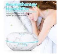 Diffuseur de lampe d'encens atomiseur grain bois humidificateur diffuseur d'arôme coloré - blanc Blanc G