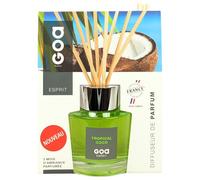 Diffuseur de parfum à tiges de rotin - GOA - Tropical Coco - 200ml - Fabrication française - Parfum élaboré à Grasse