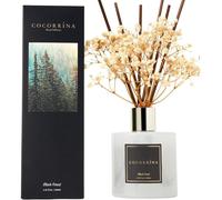 Diffuseur de parfum d'ambiance à tiges, 200 ml, avec 8 bâtonnets parfumés - Vanille, cèdre, ambre