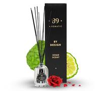 Diffuseur de parfum d'ambiance avec 7 bâtonnets parfumés - Désodorisant de qualité supérieure - Parfum bergamote fraîche, rose et cassis - Diffuseur d'arômes pour salle de bain, salon, bureau et