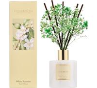 Diffuseur de parfum d'ambiance, fragrance "Jasmin Blanc", 200 ml, avec 8 bâtonnets parfumés. Parfum longue durée
