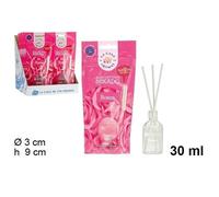 Diffuseur de Parfum d'Ambiance - Mikado - Rose - 30ml - Bâtons - Parfum d'Ambiance