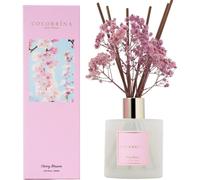 Diffuseur de parfum d'ambiance, senteur cerisier en fleurs, 200 ml, avec 8 bâtonnets parfumés. Parfum longue durée