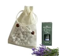Diffuseur de Parfum Maison avec Billes en Céramique | Lavande 10 ML | sans Électricité | Diffusion Naturelle | Idéal Chambre, Salle de Bain, Armoire (Lavande)