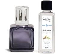 Maison Berger Coffret Cadeau Glaçon - Diffuseur de Parfum d’Ambiance 250 ML - Élimine Les odeurs, purifie l’air, Objet décoratif Maison ou Bureau (Grise - Thé Blanc Pureté)