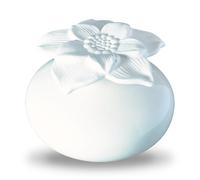 Diffuseur de Parfum par Capillarité Fleur Narcisse Blanc - Diffuseur Huile Essentielle Parfum d’Ambiance et Senteurs Maison - Vase en Céramique et Fleur en Plâtre - Diffusion Naturelle - Zen’Arôme