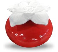 Diffuseur De Parfum Par Capillarité Fleur Narcisse Rouge - Diffuseur Huile Essentielle Parfum D'ambiance Et Senteurs Maison - Vase En Céramique Et Fleur En Plâtre - Diffusion Naturelle - Zen¿Arôme